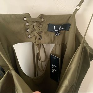 Lulus silk midi dress